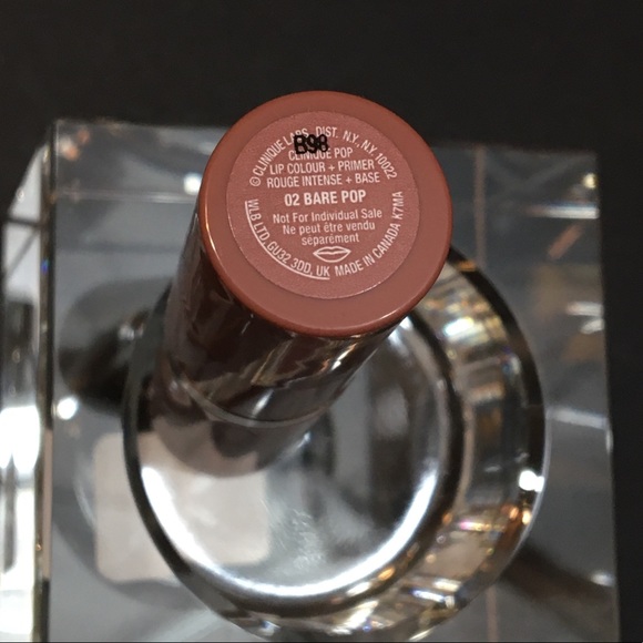 🌵Clinique Pop Lip Color w/Primer & Bag 02 Bare Pop - Picture 5 of 5